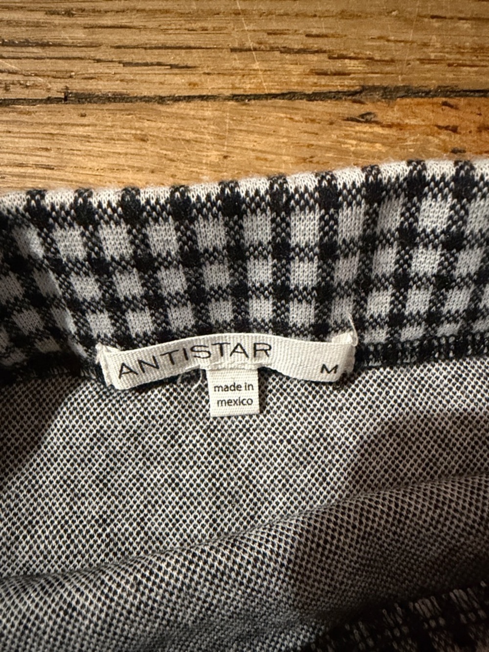 Antistar Black and White Gingham Pencil Skirt size M - Picture 2 of 5
